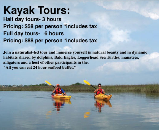Kayaking tours near Charleston SC